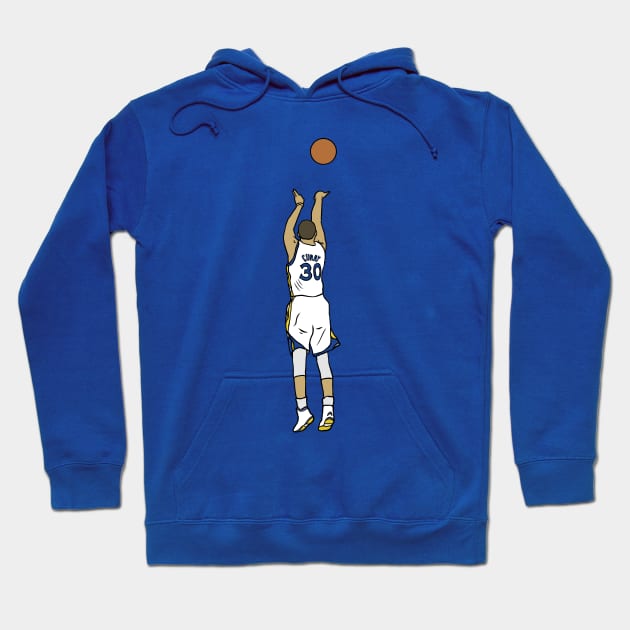 Steph Curry Three Pointer Hoodie by rattraptees